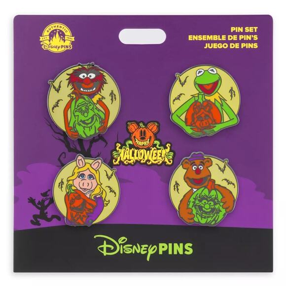 The Muppets Halloween Glow-in-the-Dark Pin Set - Picture 1 of 3